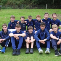 Scottish ECB cup winners Carlton u15s after their match at Tynedale