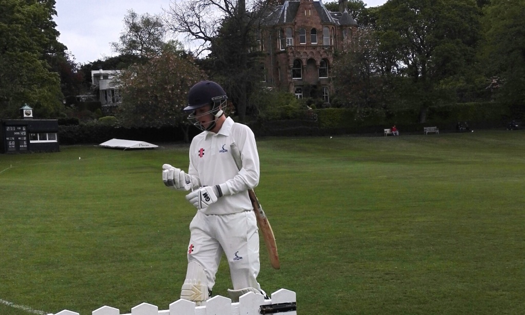 Tom Simpson after hitting 68 against Stewart's Melville