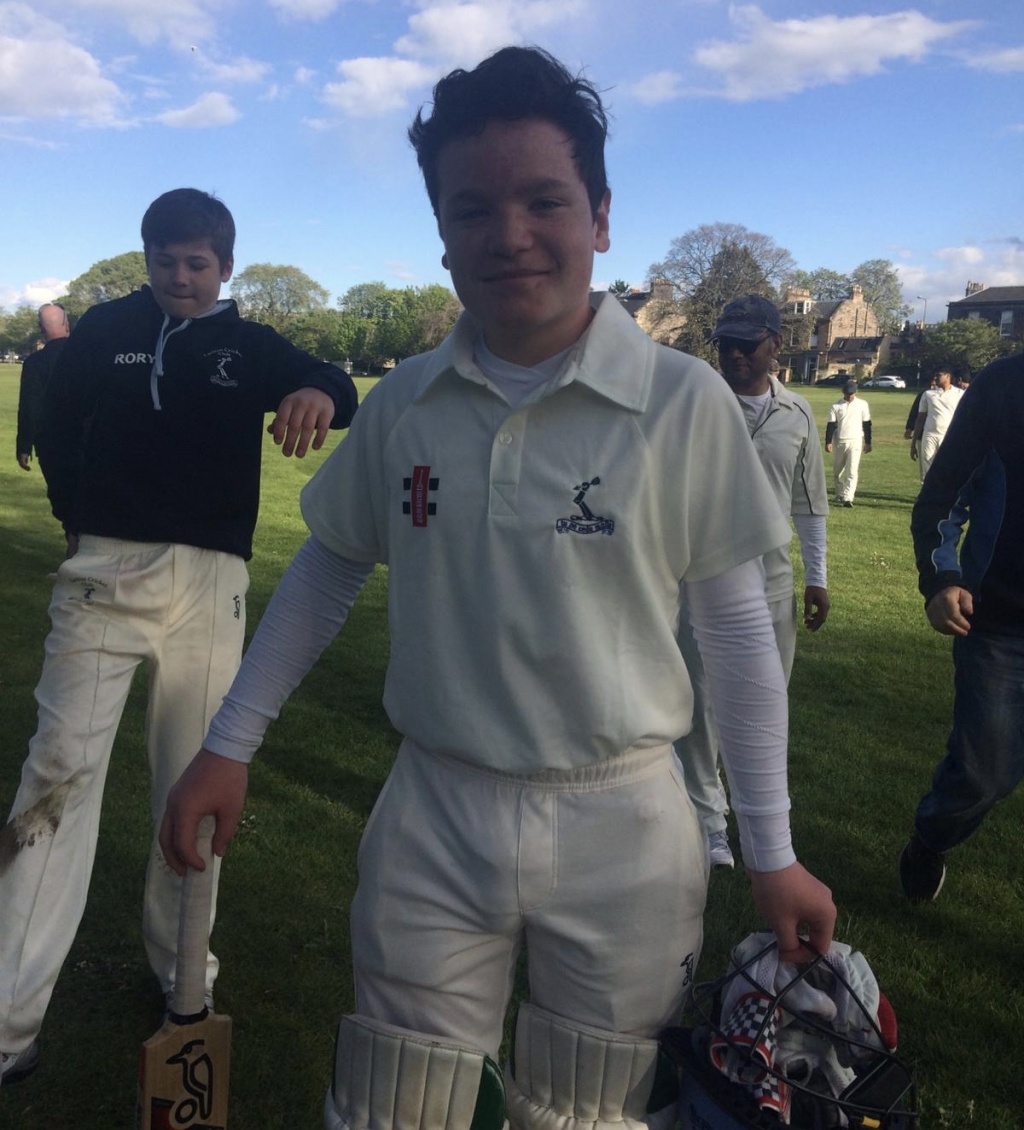 Charlie after hitting an unbeaten 68 for the 5s