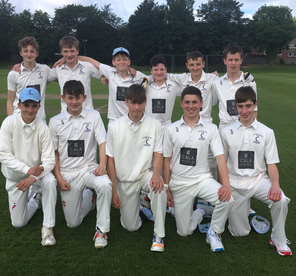 Carlton U15s who defeated Glasgow Accies in the Scottish Cup