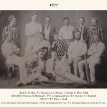 Carlton Cricket Club Men's 1st XI, 1877