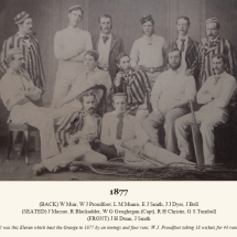Carlton Cricket Club Men's 1st XI, 1877
