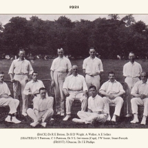 Carlton Cricket Club Men's 1st XI, 1921