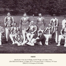 Carlton Cricket Club Men's 1st XI, 1922