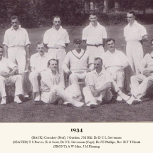 Carlton Cricket Club Men's 1st XI, 1934
