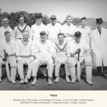 Carlton Cricket Club Men's 1st XI, 1954