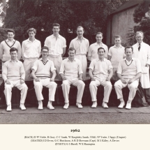 Carlton Cricket Club Men's 1st XI, 1962