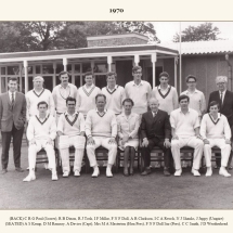 Carlton Cricket Club Men's 1st XI, 1970