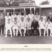 Carlton Cricket Club Men's 1st XI, 1970