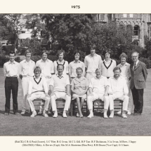 Carlton Cricket Club Men's 1st XI, 1975