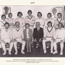 Carlton Cricket Club Men's 1st XI, 1976
