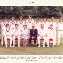 Carlton Cricket Club Men's 1st XI, 1977