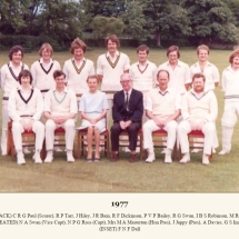 Carlton Cricket Club Men's 1st XI, 1977