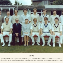 Carlton Cricket Club Men's 1st XI, 1979
