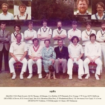 Carlton Cricket Club Men's 1st XI, 1981