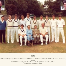 Carlton Cricket Club Men's 1st XI, 1982