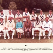 Carlton Cricket Club Men's 1st XI, 1984