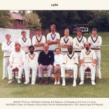 Carlton Cricket Club Men's 1st XI, 1986
