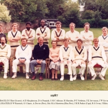 Carlton Cricket Club Men's 1st XI, 1987