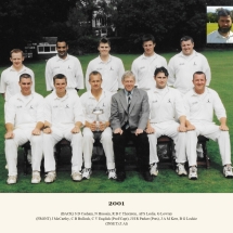 Carlton Cricket Club Men's 1st XI, 2001
