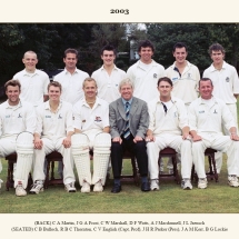 Carlton Cricket Club Men's 1st XI, 2003